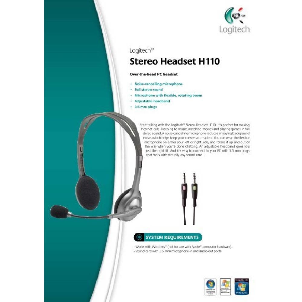 Logitech H110 Stereo AUX Headset
