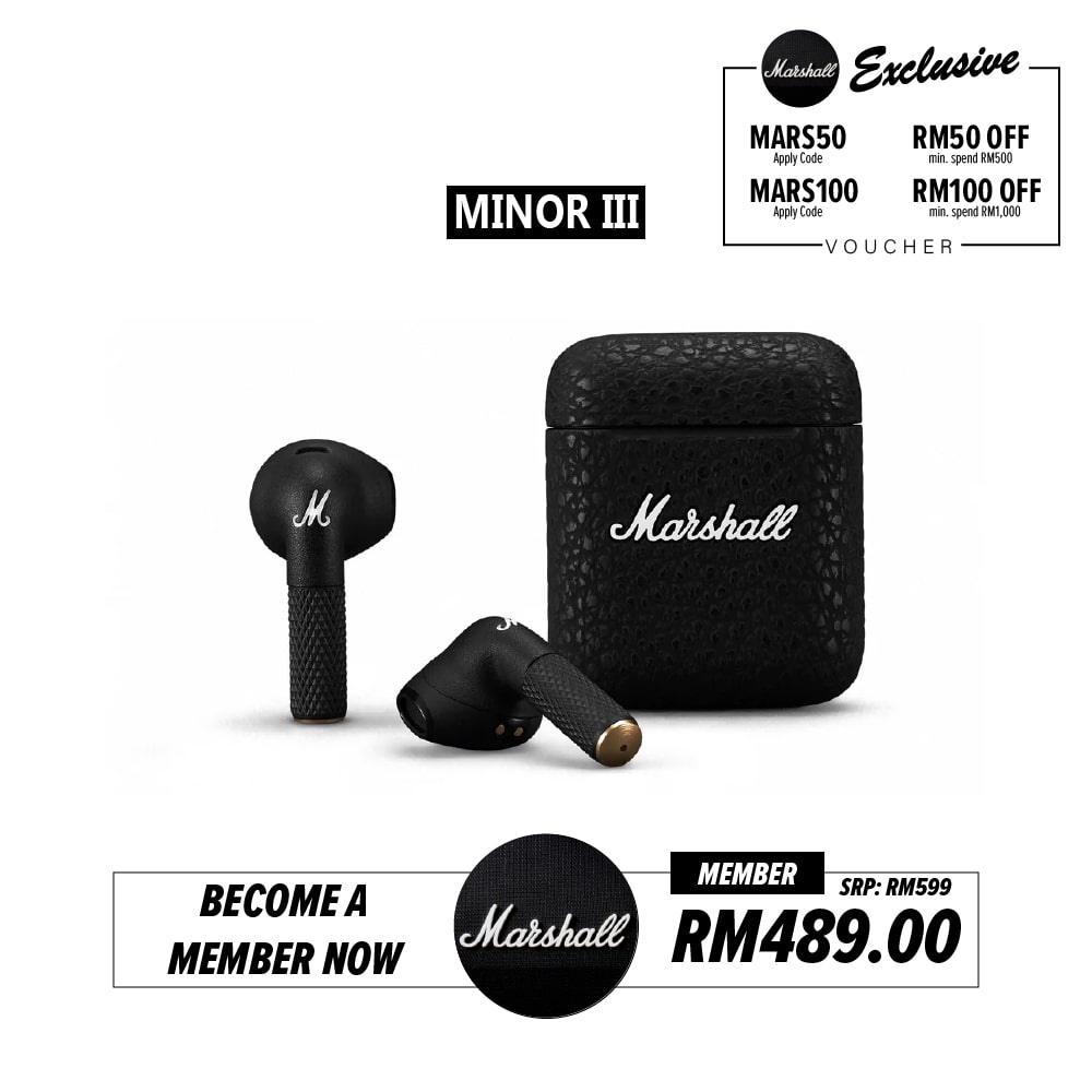 Marshall Minor lll True Wireless Earbuds