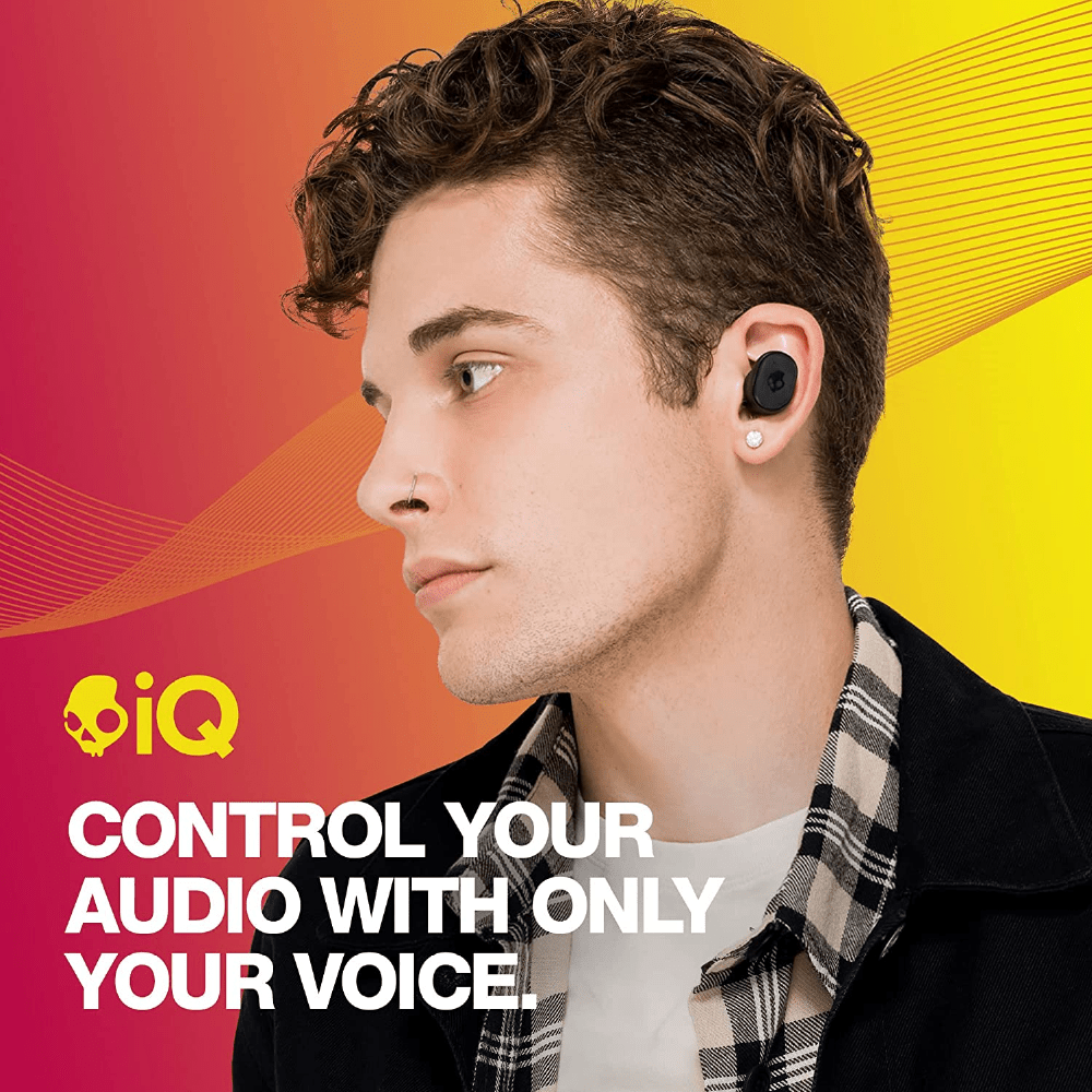 Skullcandy Grind True Wireless Earbuds | Newest Smart Feature Technology Skull-iQ | Water Resistant