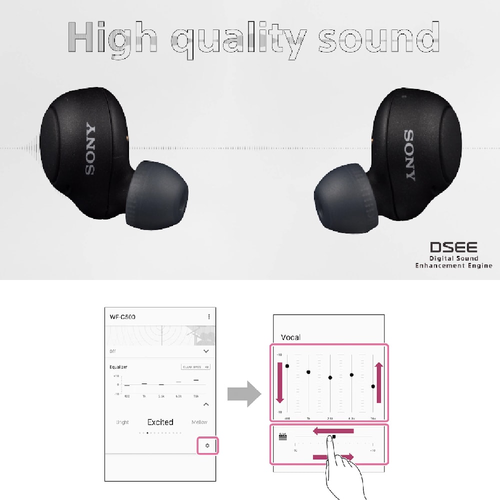 Sony WF-C500 True Wireless Earbuds | 20 hours Battery Life | IPX4 | Mono Mode