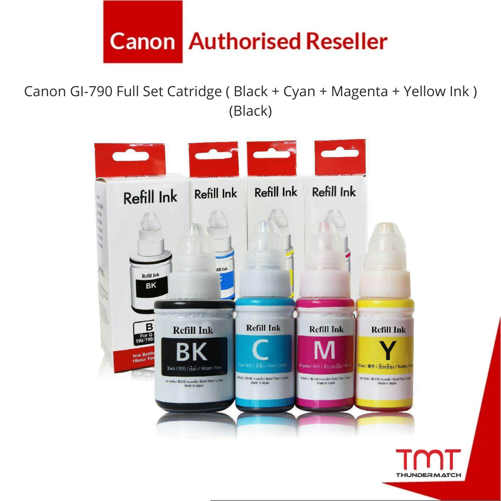 Canon GI790 Original Ink Cartridge ( Black / Cyan / Magenta / Yellow