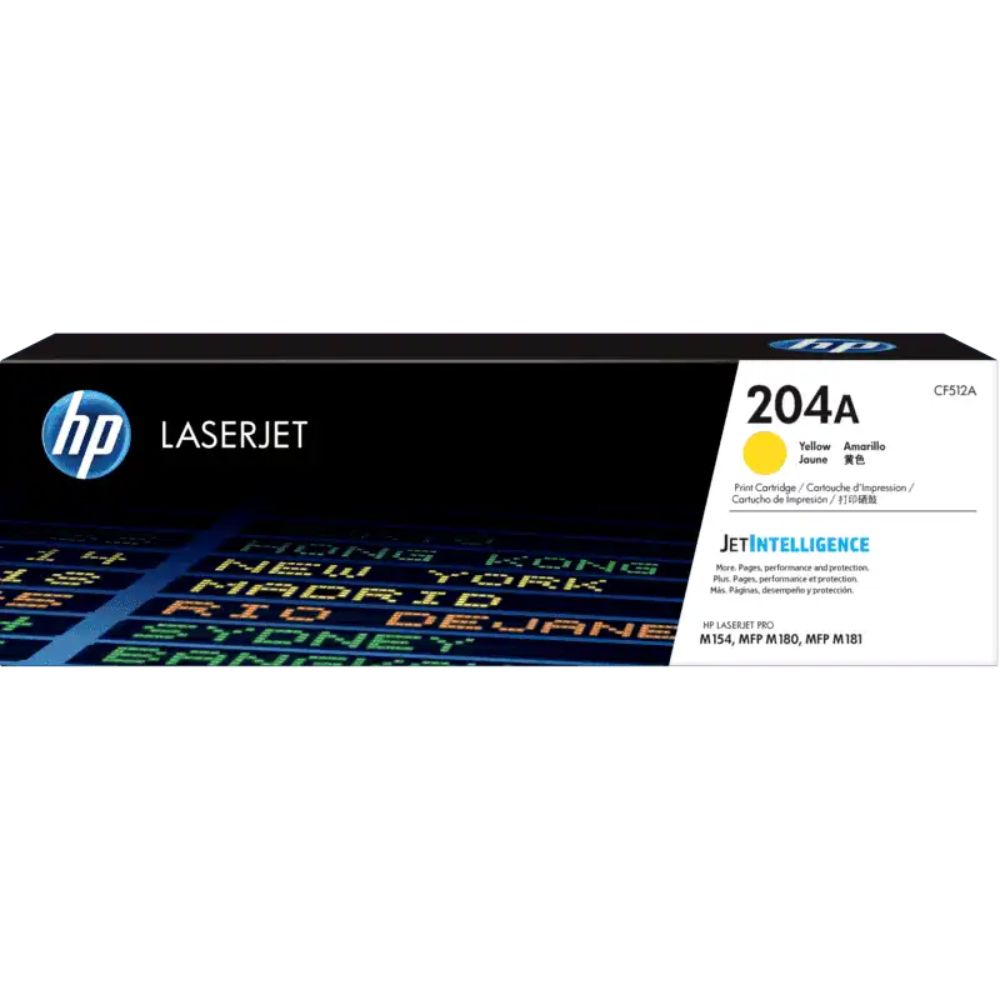 HP 204A - CF510A Black / CF511A Cyan / CF512A Yellow / CF513A Magenta LaserJet Toner Cartridge