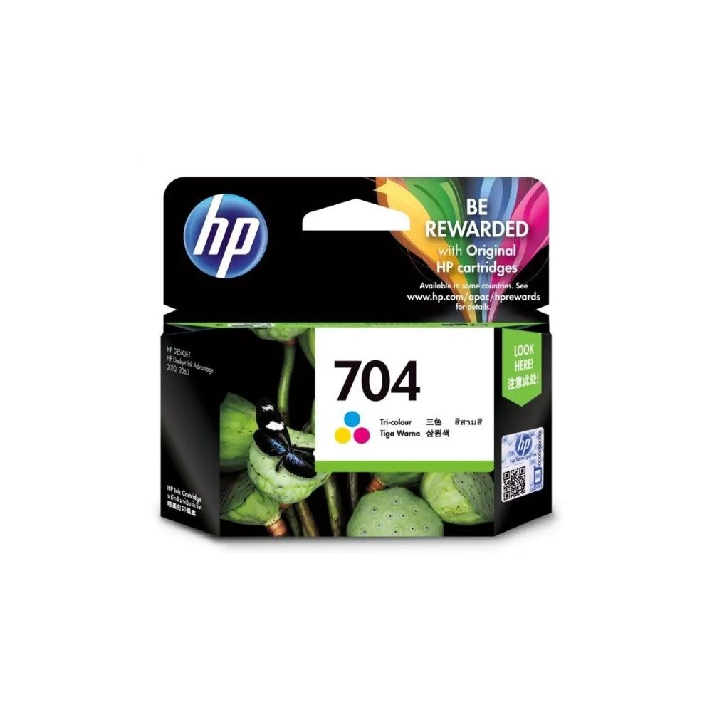 HP 704 Original Ink Advantage Cartridge (Black | Tri-Color)