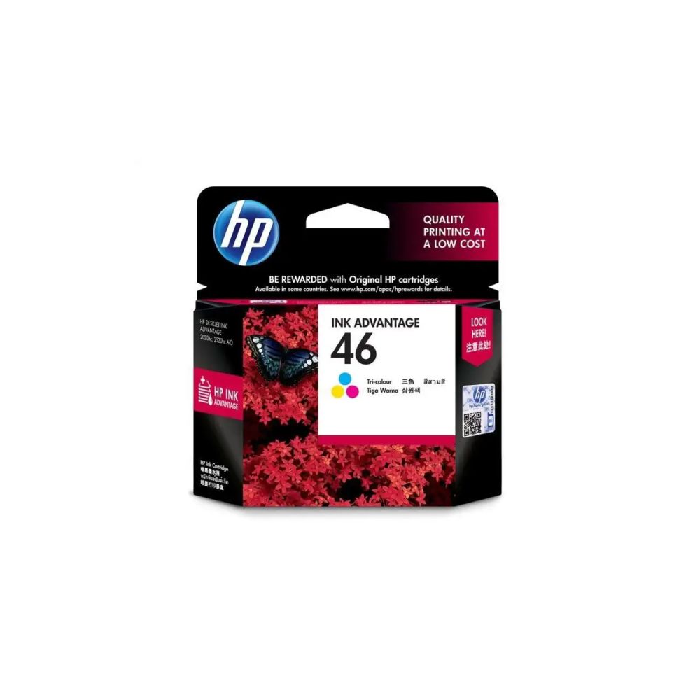 HP 46 Original Ink Advantage Cartridge [ Black | Tri-Color ]