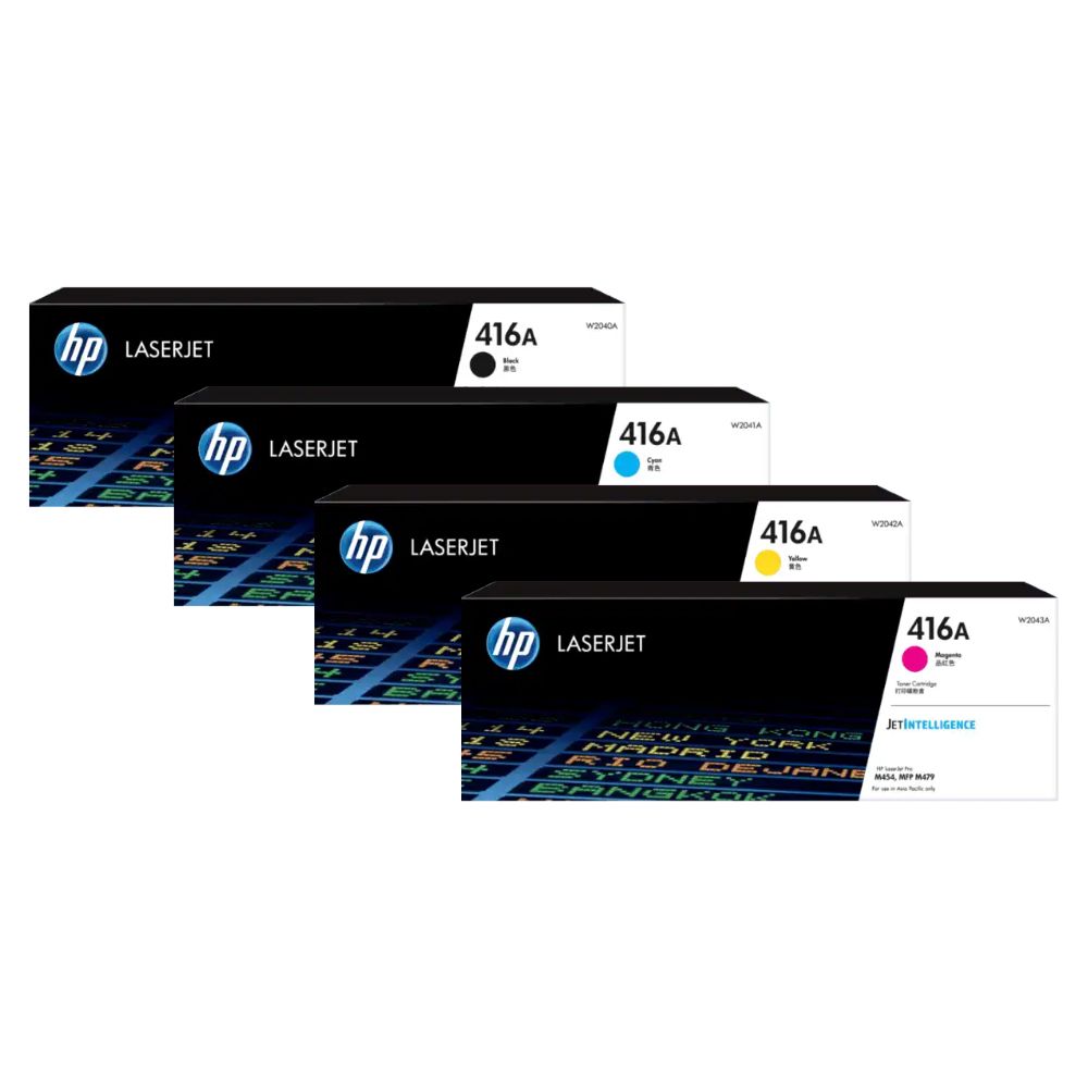 HP 416A Black / Cyan / Yellow / Magenta Original LaserJet Toner Cartridge