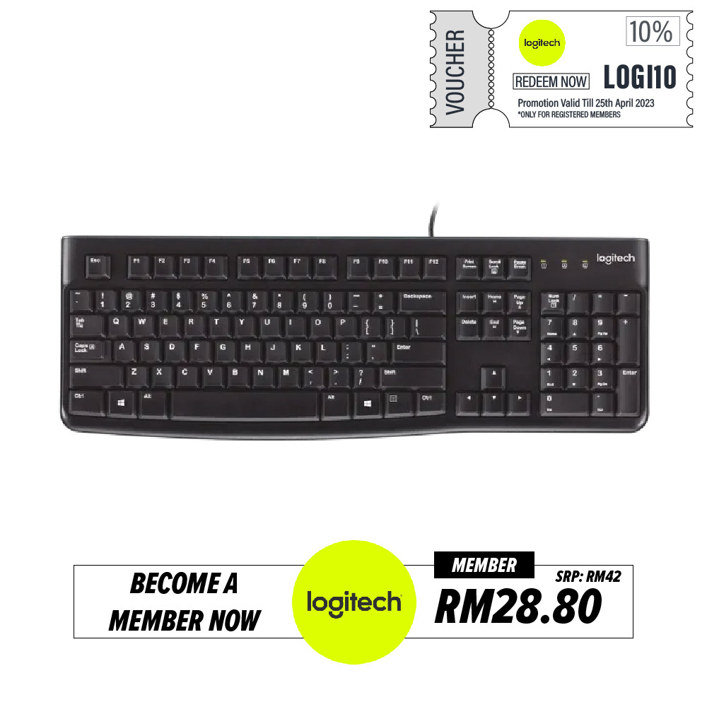 Logitech K120 USB Keyboard