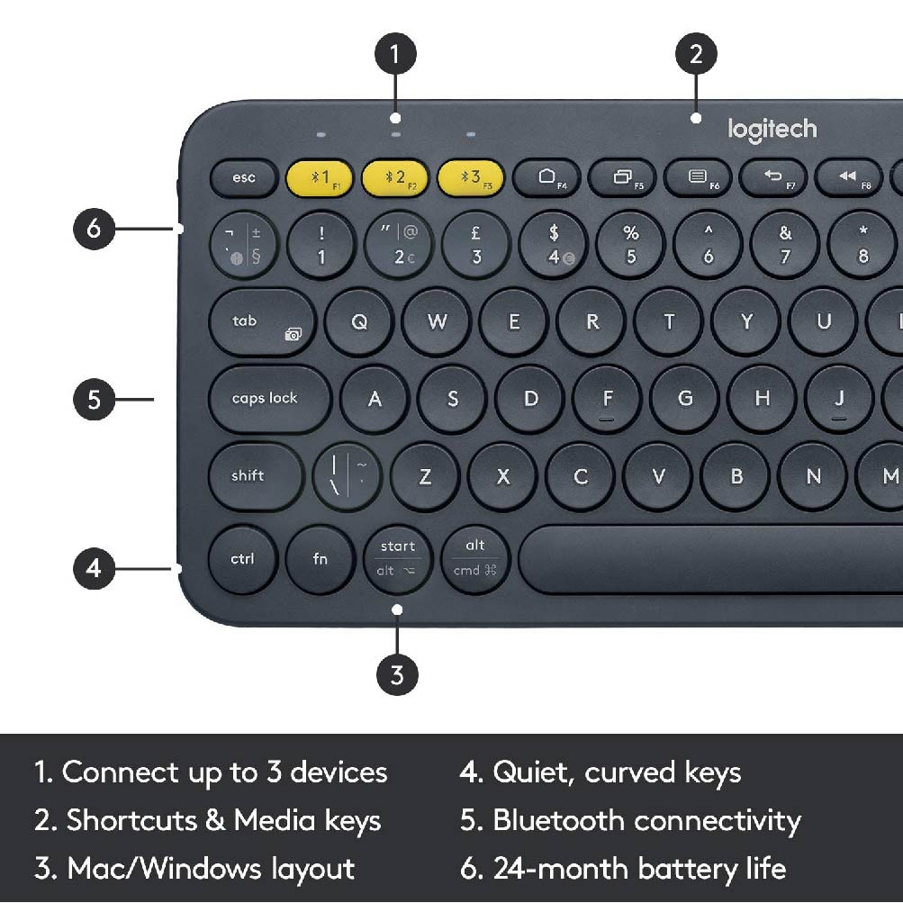 Logitech K380 Multi Device Bluetooth Keyboard