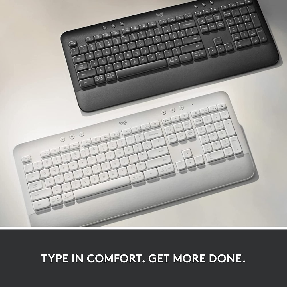 Logitech Signature K650 Comfort Full-Size Wireless Keyboard with Wrist Rest