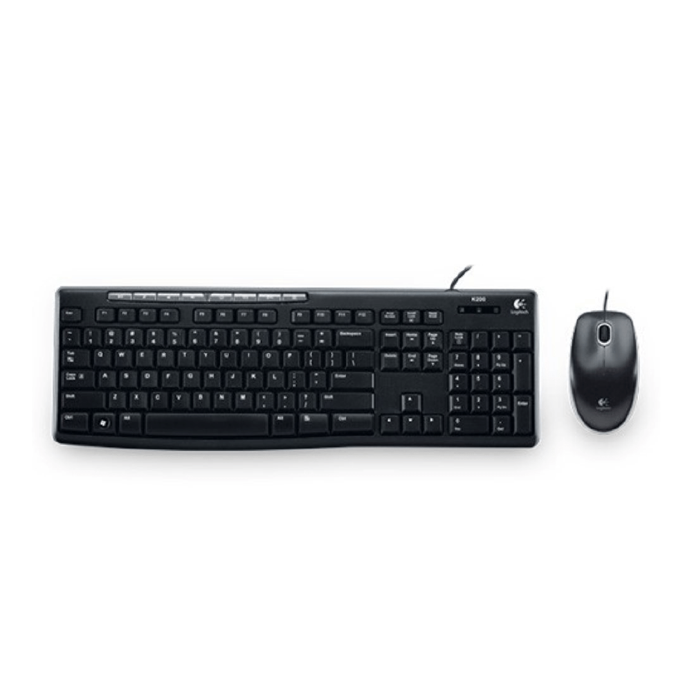 Logitech MK200 USB Wired Mouse & Keyboard Combo