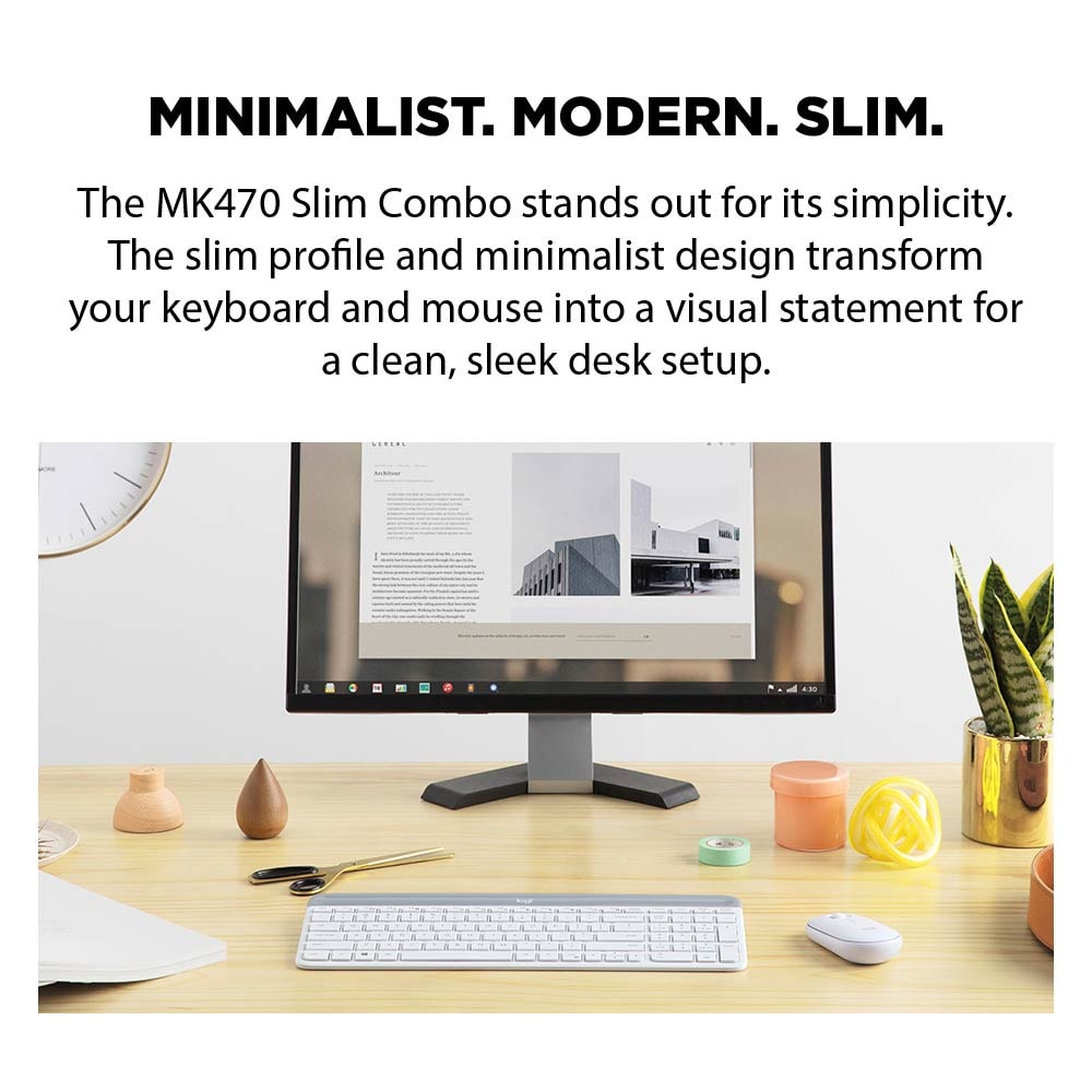 Logitech MK470 Slim Silent Wireless Keyboard & Mouse Combo