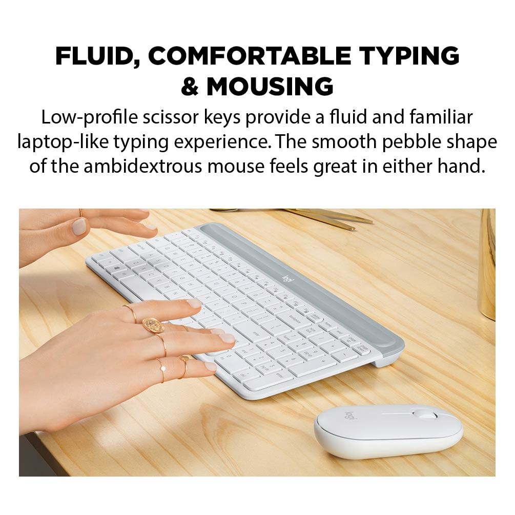 Logitech MK470 Slim Silent Wireless Keyboard & Mouse Combo