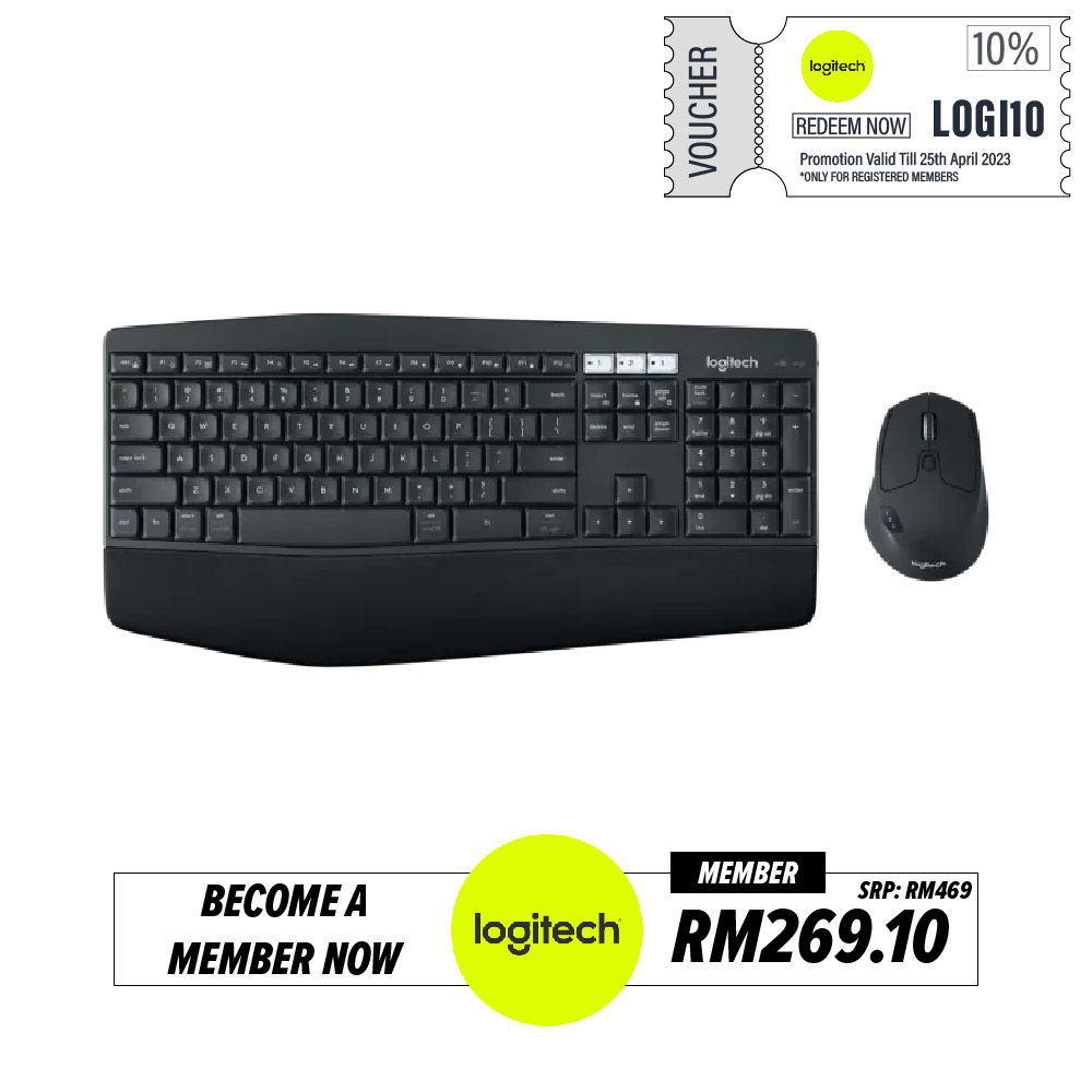 Logitech MK850 Performance Wireless Heyboard & Mouse Combo