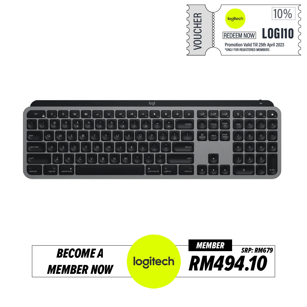Logitech MX Key For Mac Advanced Wireless Keyboard