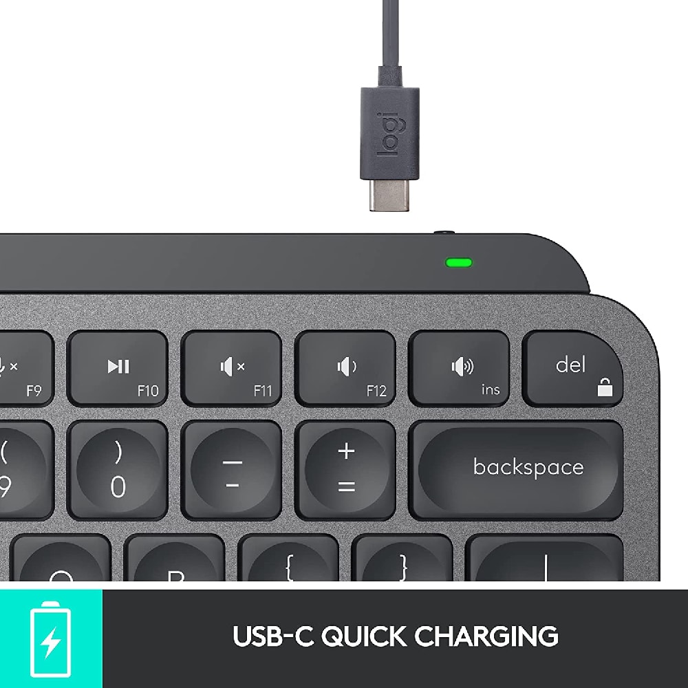 Logitech MX Keys Mini For Mac Minimalist Wireless Illuminated Keyboard