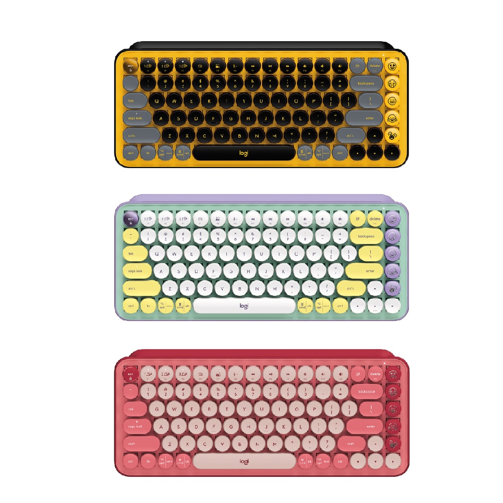 (FREE GIFT) Logitech POP Keys Mechanical Wireless Keyboard with Customisable Emoji Keys