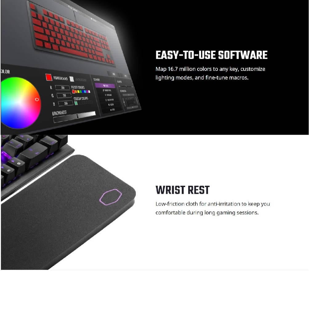 Cooler Master CK550 V2 Wired Gaming Keyboard Red / Blue / Brown Switches