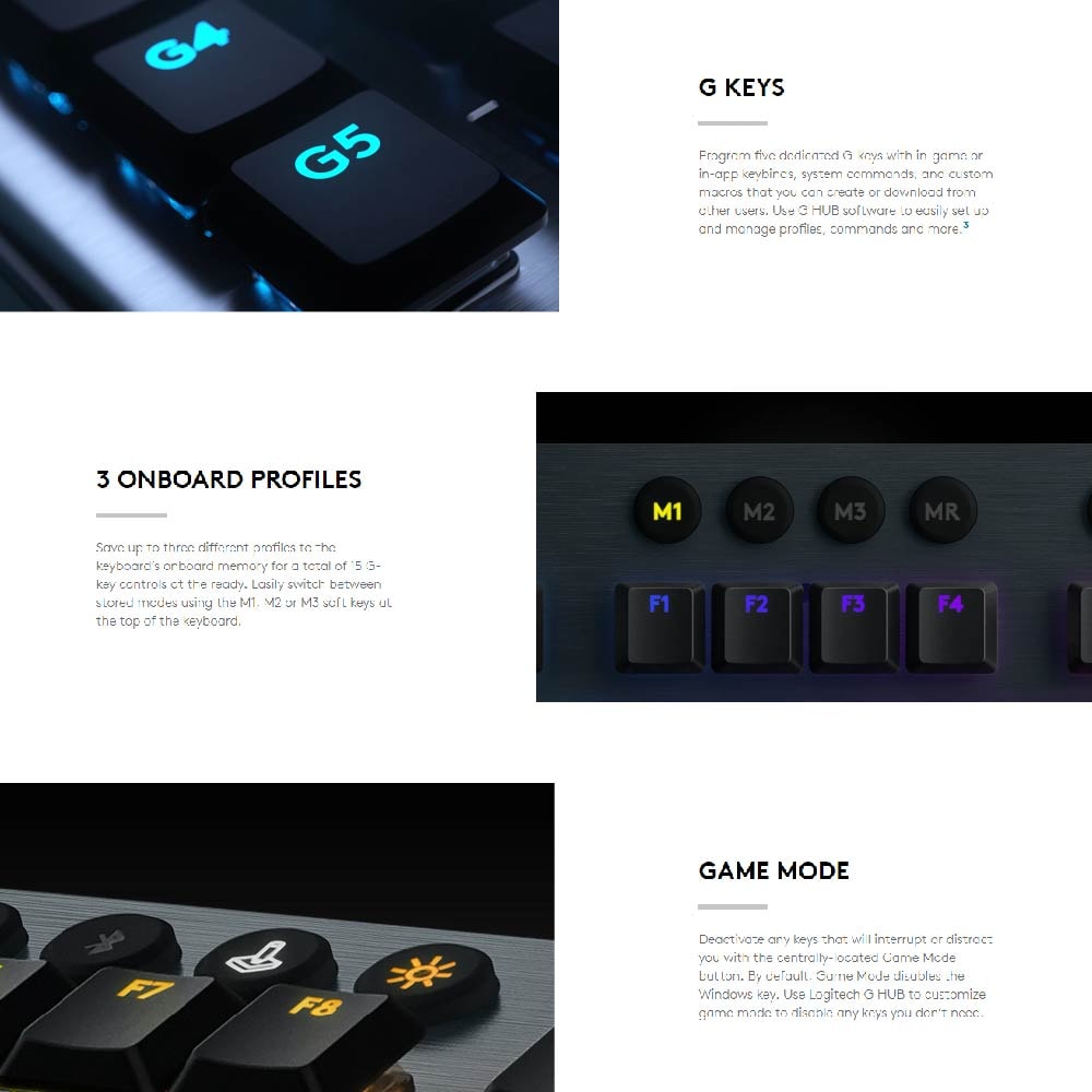 (FREE GIFT) Logitech G913 Lightspeed Wireless RGB Mechanical Gaming Keyboard GL