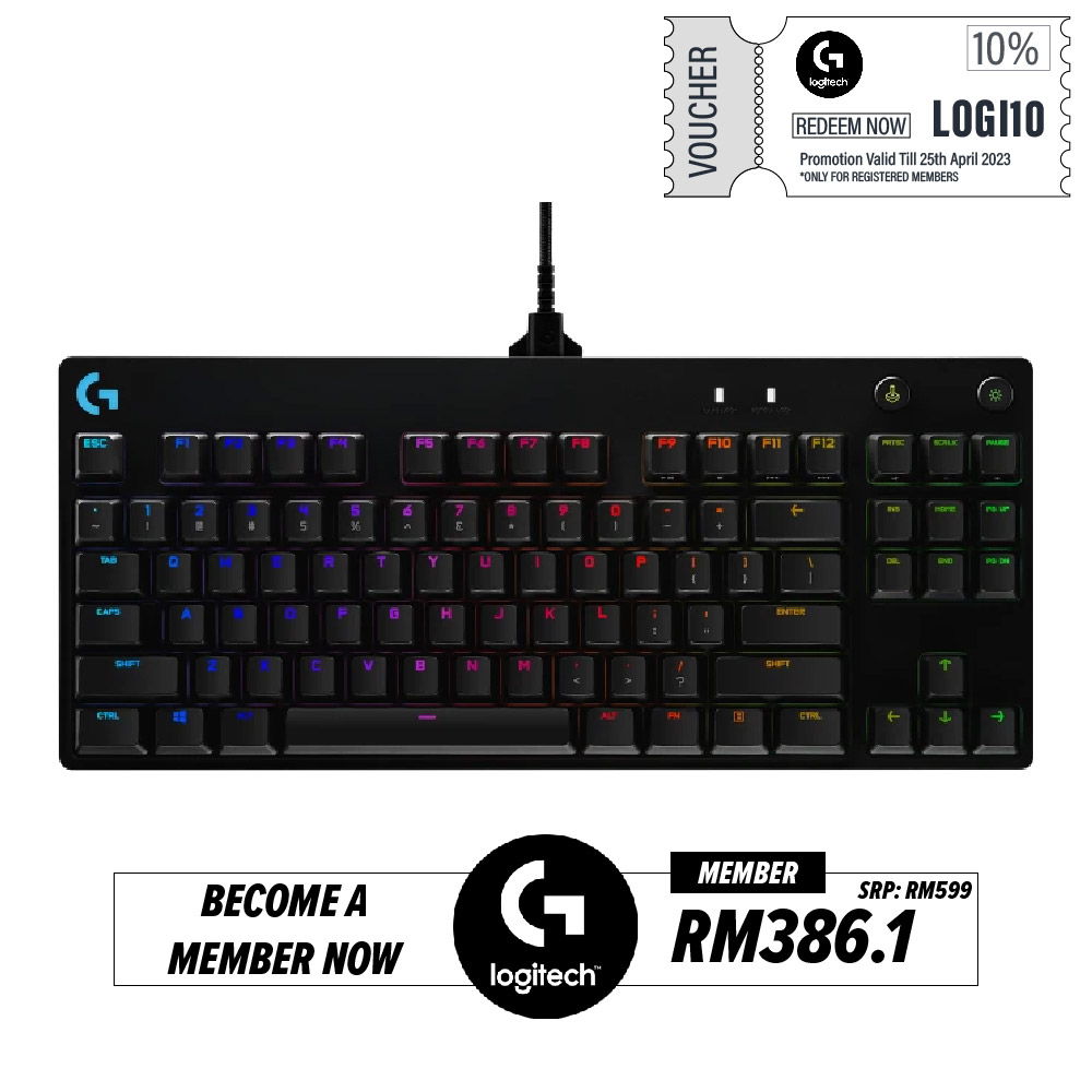 Logitech G PRO X / G Pro Clicky Mechanical Gaming Keyboard