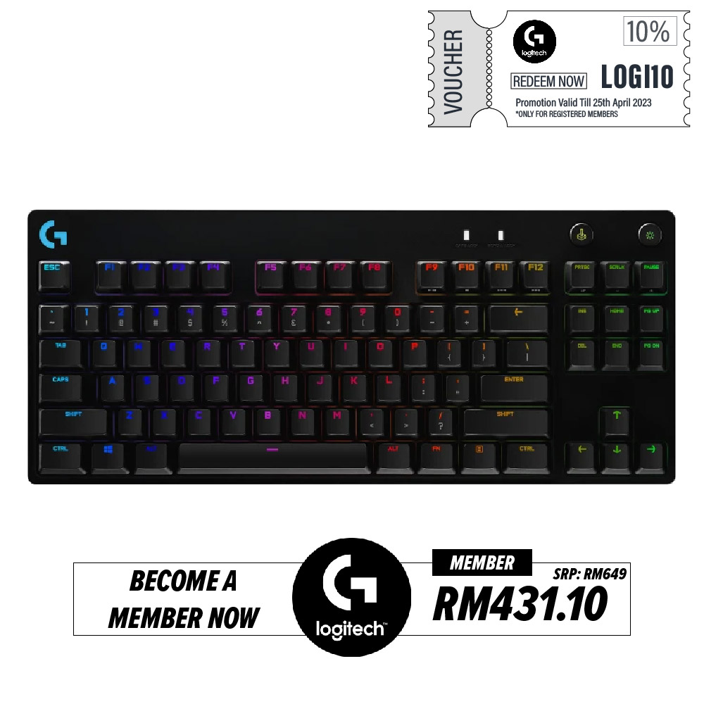 Logitech G PRO X / G Pro Clicky Mechanical Gaming Keyboard