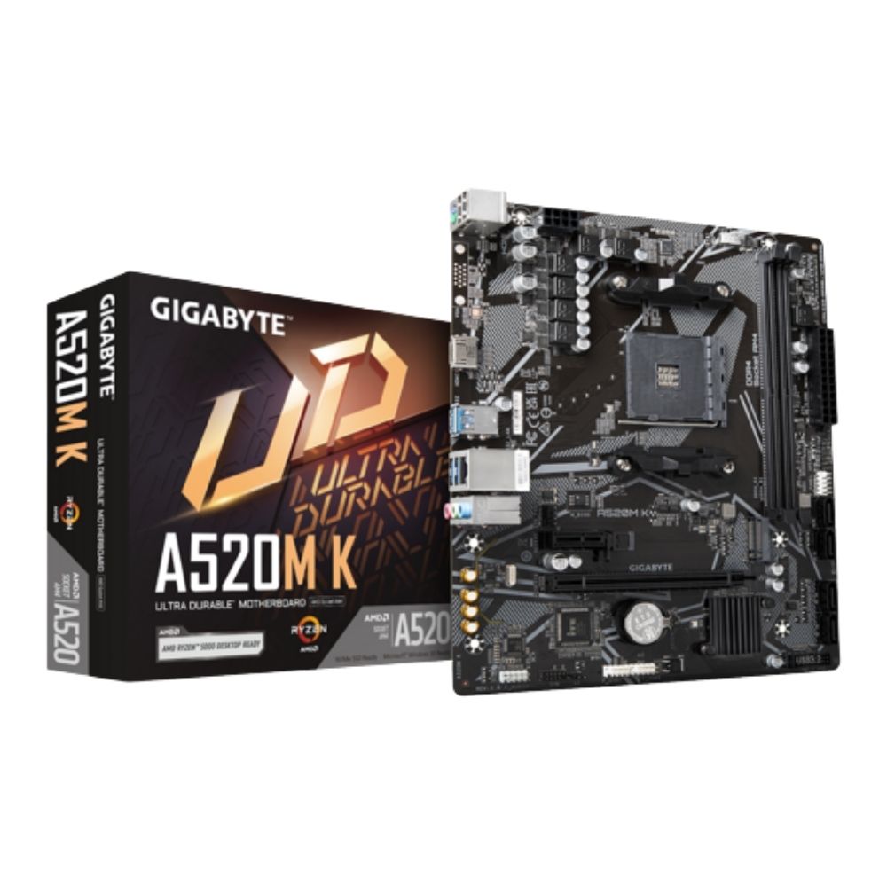 Gigabyte AMD AM4 A520M-K mATX Motherboard