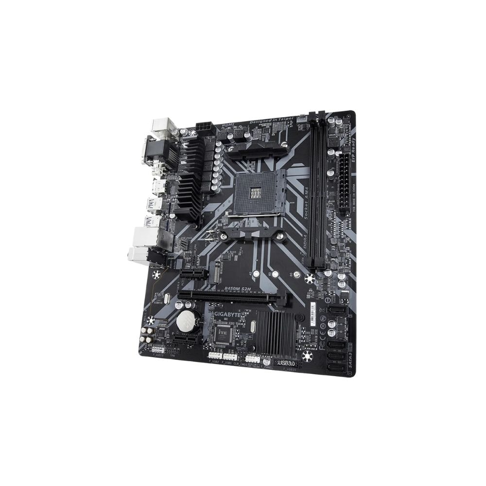 Gigabyte AMD AM4 B450M-S2H mATX Motherboard
