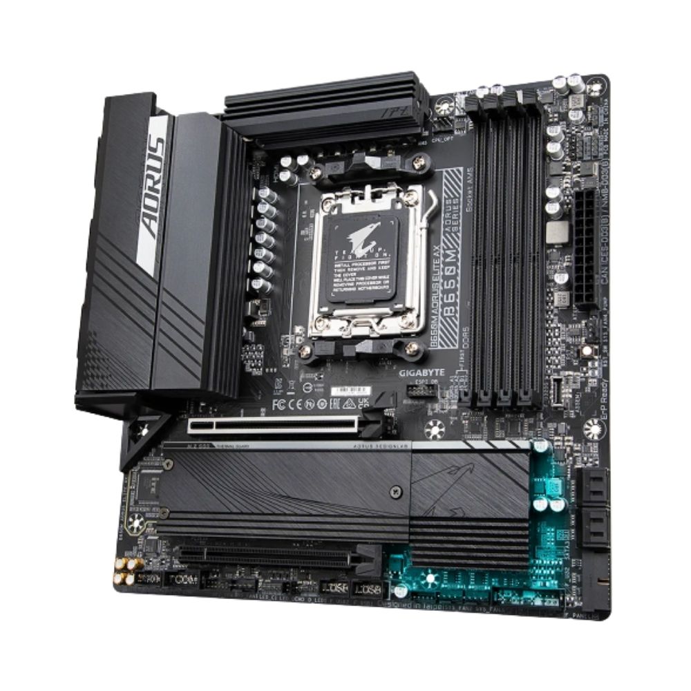 Gigabyte AMD AM5 B650M AORUS Elite AX mATX Motherboard