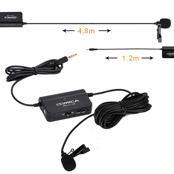 Comica CVM-SIG.LAV V05 Multi-Functional Single Lavalier Microphone [3.5mm]