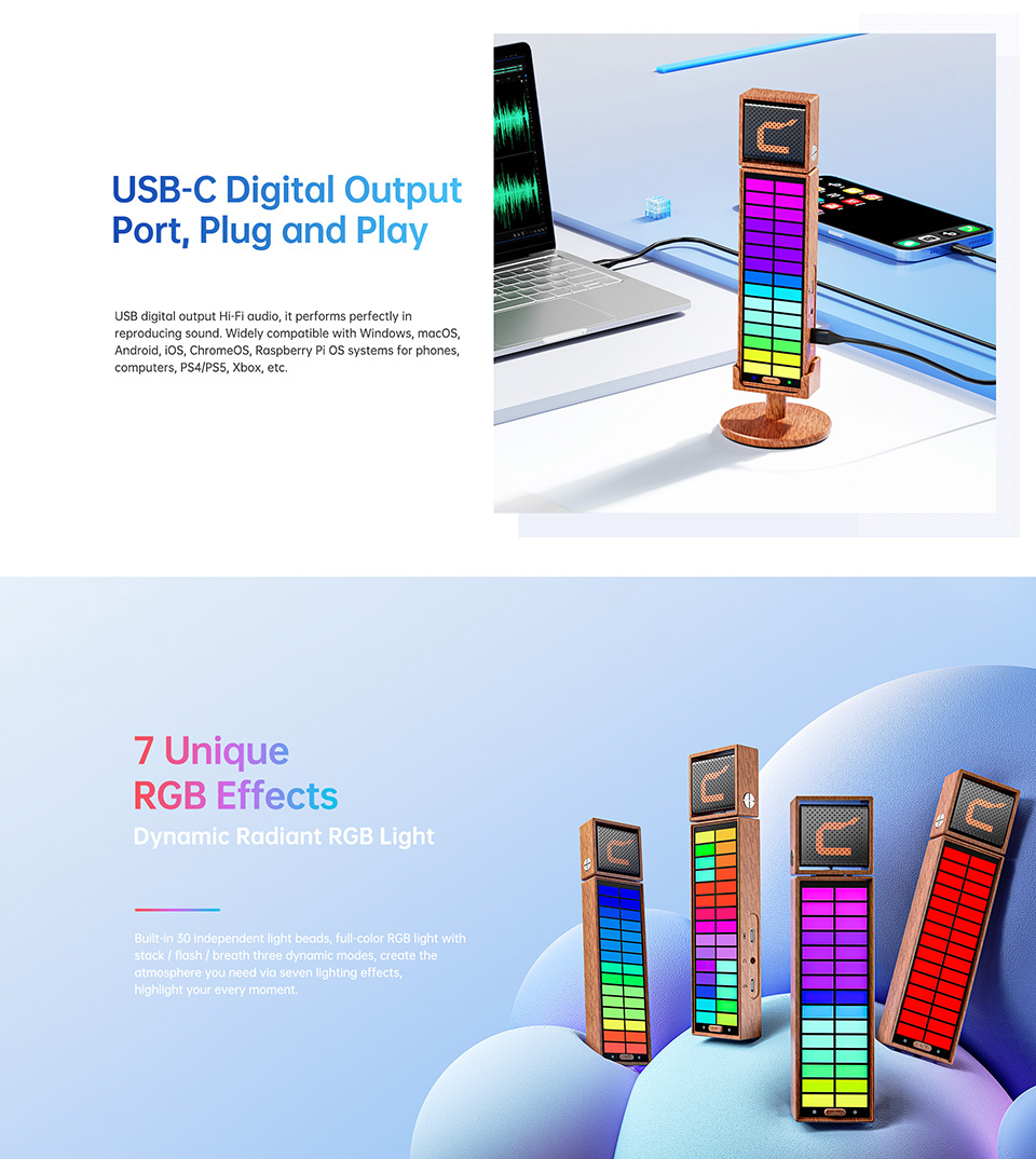 Comica RGBUMIC Cardioid Condenser USB RGB Microphone (1 Year Warranty)