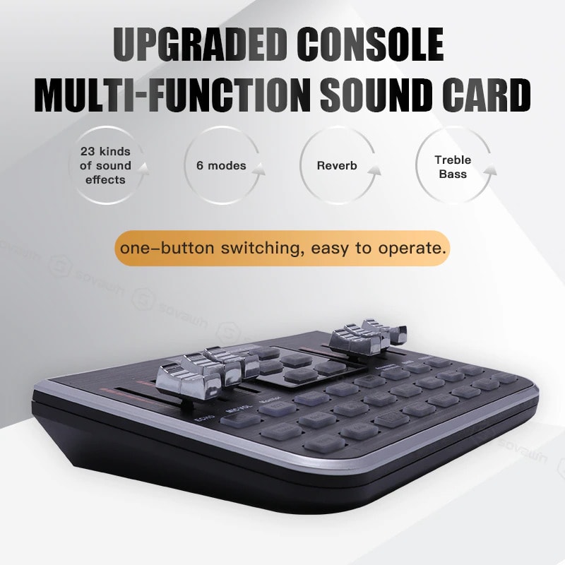 F8 UA13BK Multi-Functional USB Sound Card