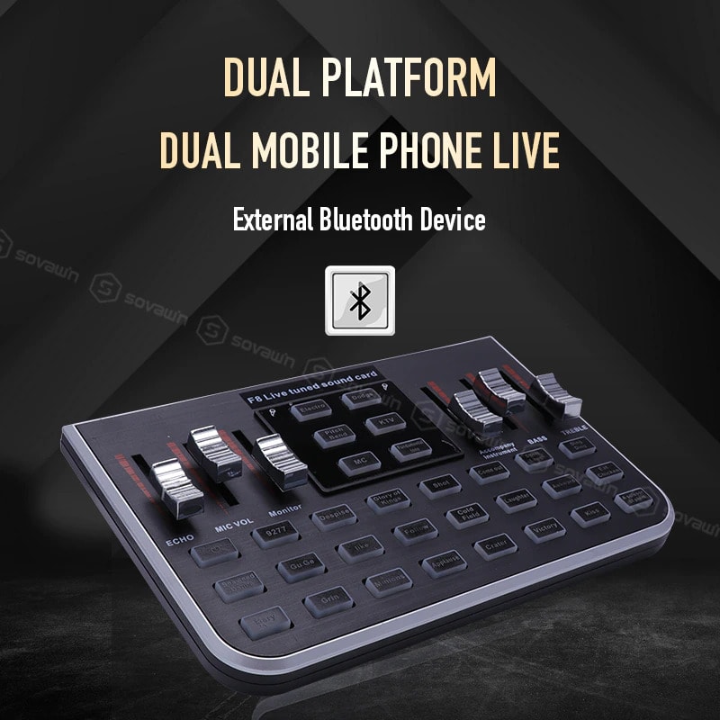 F8 UA13BK Multi-Functional USB Sound Card