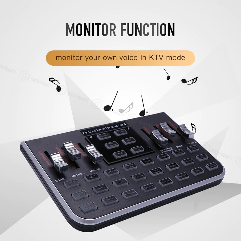 F8 UA13BK Multi-Functional USB Sound Card
