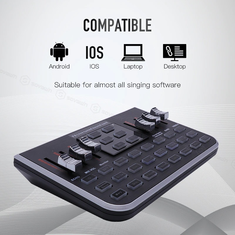 F8 UA13BK Multi-Functional USB Sound Card