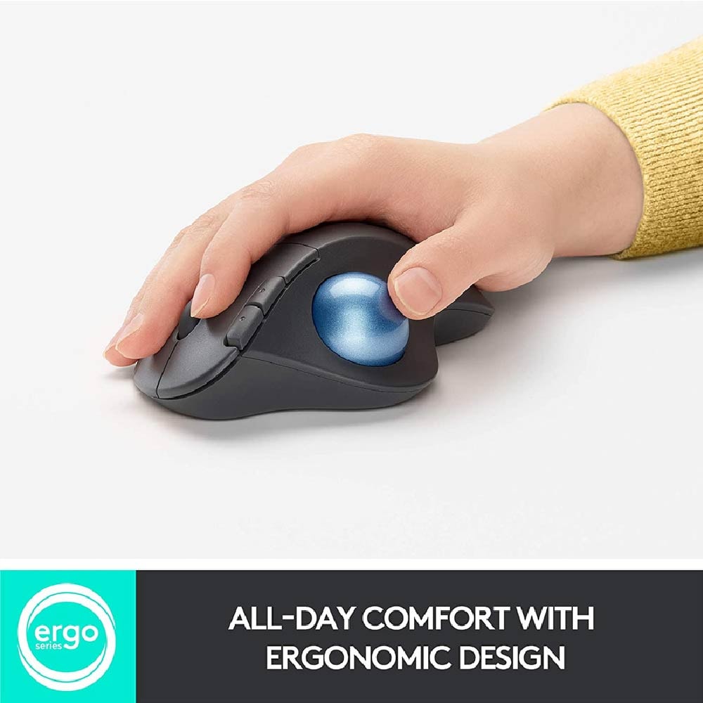 Logitech ERGO M575 Wireless Trackball Mouse Thumb control | ergonomic | PC &amp; Mac