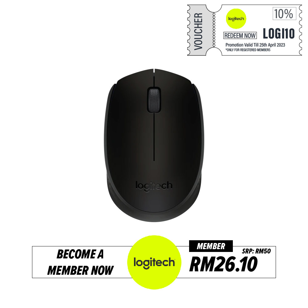 Logitech M170 Lightweight Wireless USB Mouse