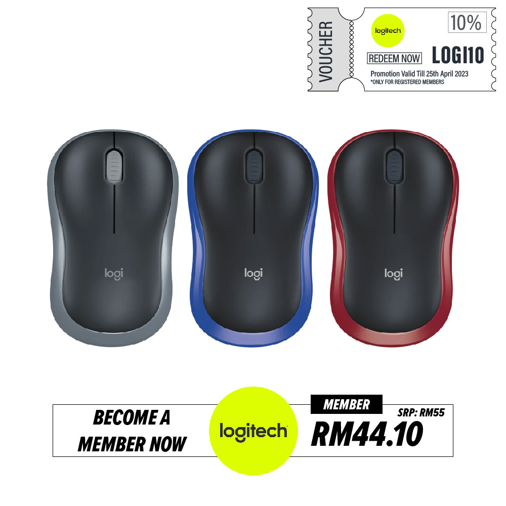 Logitech M185 Wireless USB Mouse