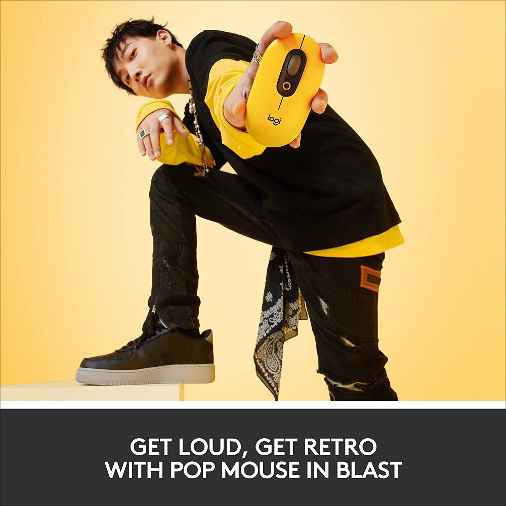 Logitech POP Mouse Wireless Customisable Emojis | SilentTouch | Bluetooth USB Multi-device