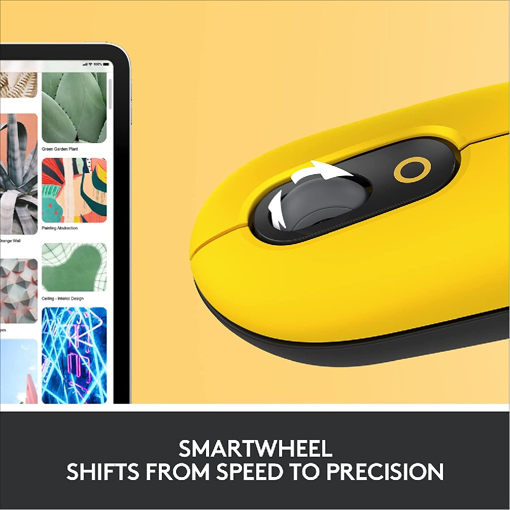 Logitech POP Mouse Wireless Customisable Emojis | SilentTouch | Bluetooth USB Multi-device