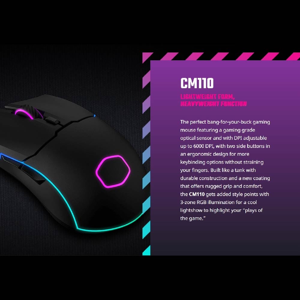 Cooler Master CM110 Wired RGB Gaming Mouse