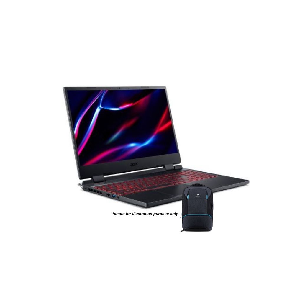 Acer Nitro 5 AN515-58-58G4 Black Red Laptop | i5-12500H | 8GB RAM 512GB SSD | 15.6" FHD 144Hz | RTX™3050 | No Odd | 4-Z RGB KB | W11 | 2 Y Warranty | Bag