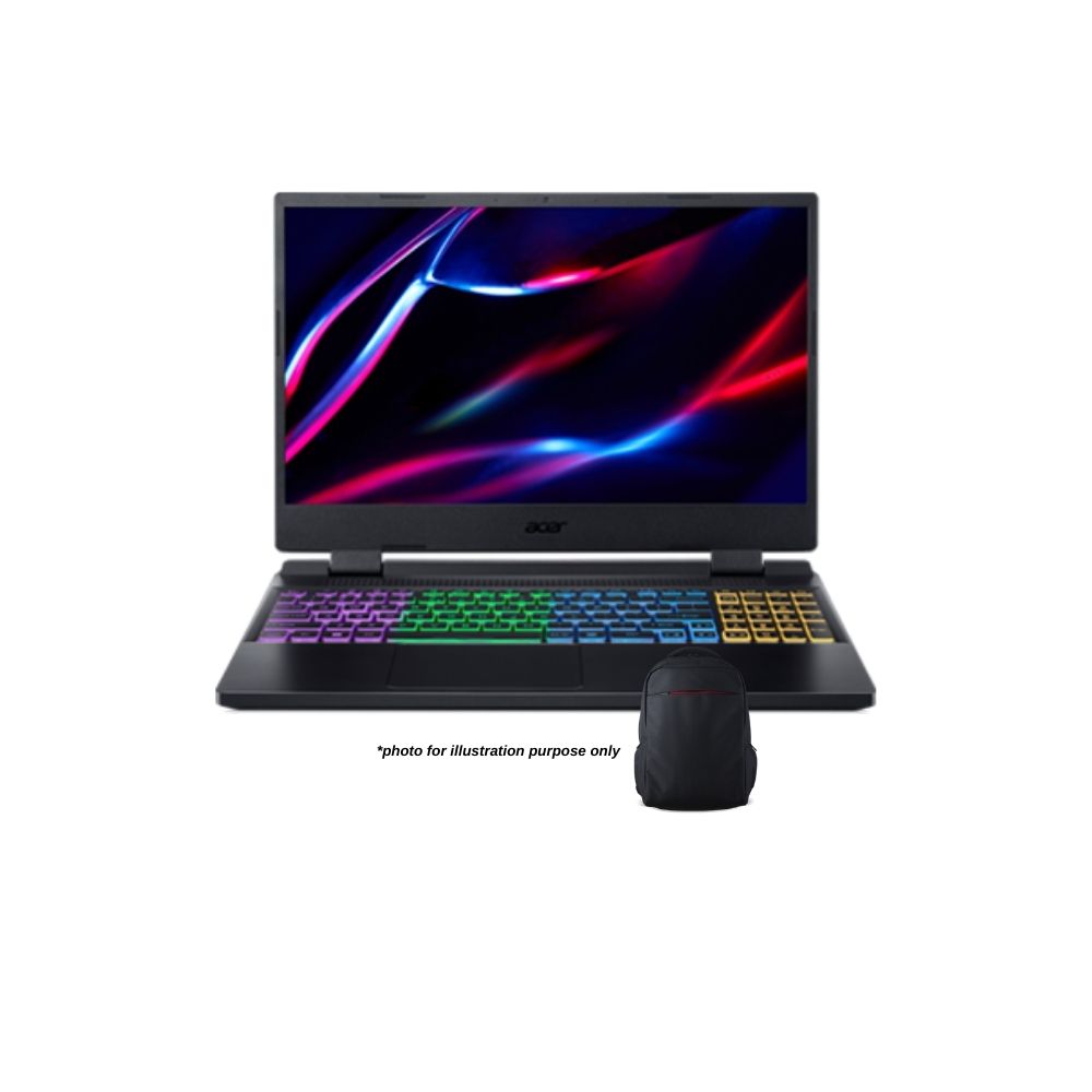 Acer Nitro 5 AN515-58-72JZ BLACK RED LAPTOP | i7-12700H | 16GB RAM 512GB SSD | 15.6" FHD | RTX™3050 | No Odd | W11 | BAG