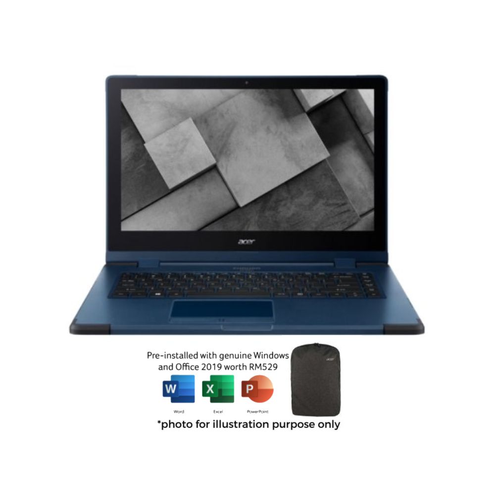 ACER ENDURO URBAN N3 EUN314A-51W-592A 14" LAPTOP DENIM BLUE (I5-1135G7, 8GB, 512GB, INTEL, WIN10, OFFICEH&S)