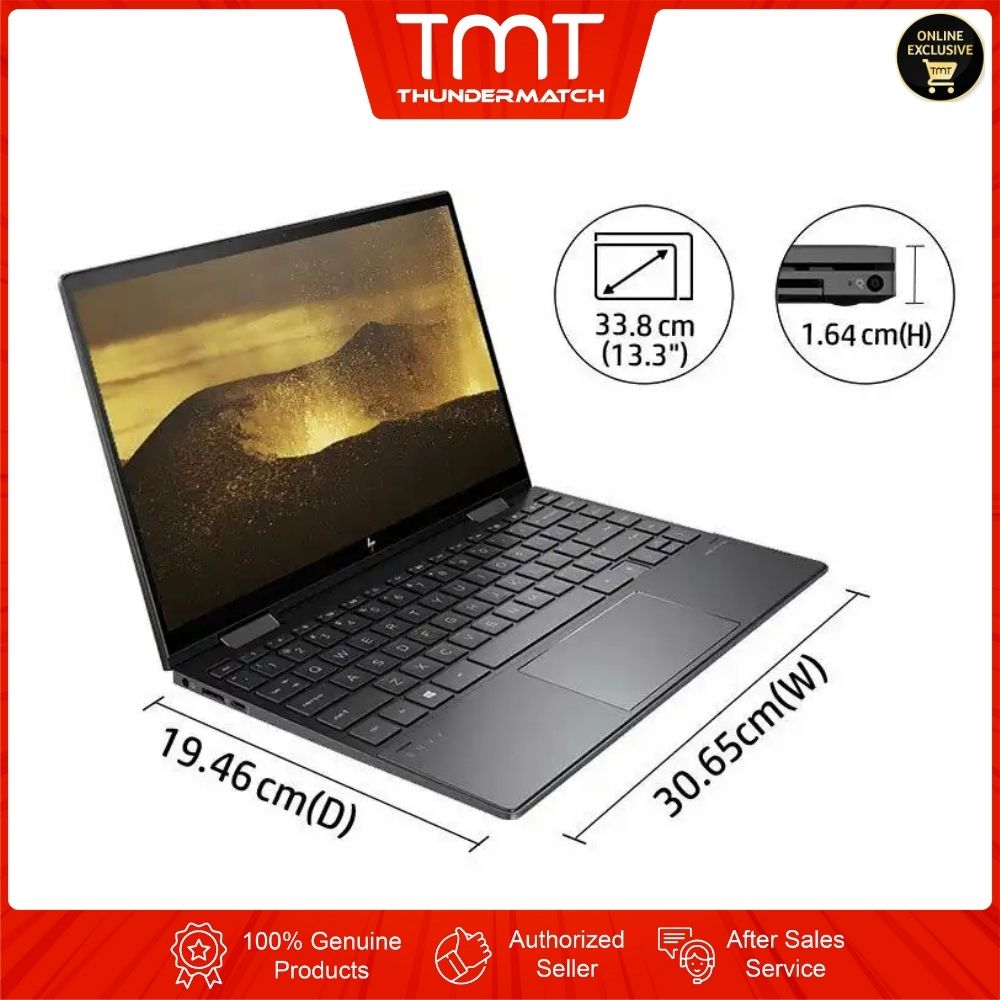 HP Envy X360 13-ay1013AU 58N13PA Laptop | AMD Ryzen 5-5600U | 8GB RAM 512GB SSD | 13.3" FHD Touch Pen | W11 | MS OFFICE+BAG