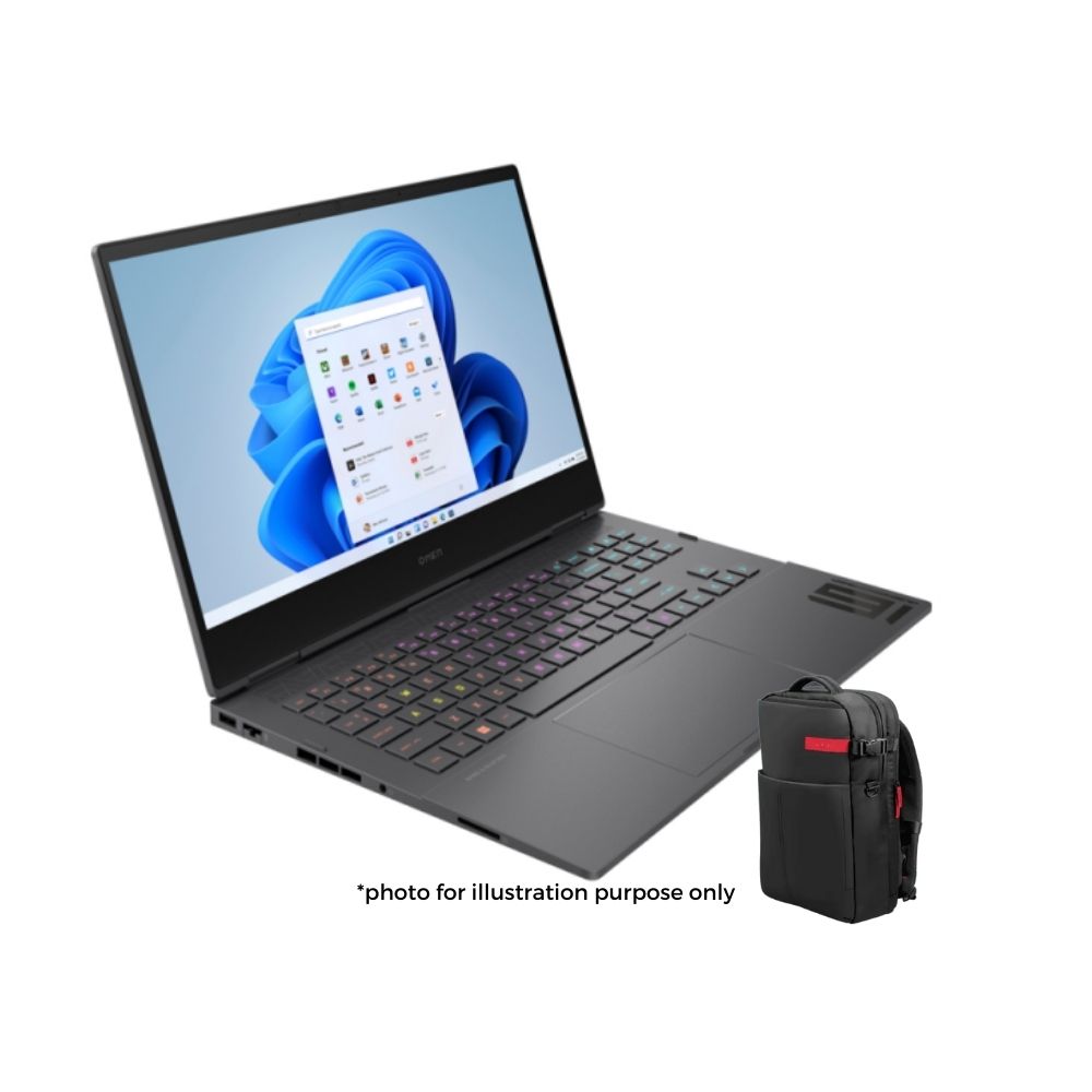 HP OMEN 16-N0035AX 6J9E7PA Mica Silver Laptop | AMD Ryzen™ 9 | 16GB RAM 1TB SSD | 16.1" QHD | RTX™3070Ti | W11 | Bag