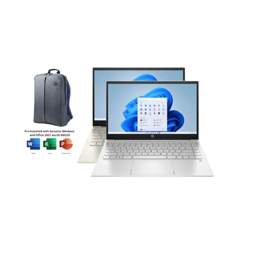 HP Pavilion 14-dv2006TX / dv2007TX Laptop | i5-1235U | 8GB RAM 512GB SSD | 14" FHD | MX550 | W11 | MS OFFICE + BAG