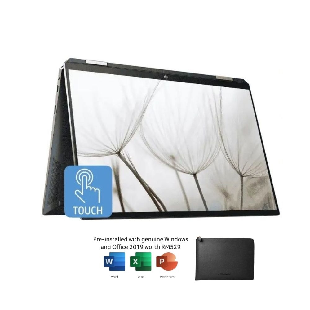 HP Spectre x360 14-ea0054TU Laptop | i7-1165G7 | 16GB(OB) 1TB SSD | 13.5"FHD Touch | Free Microsoft Office and Sleeve