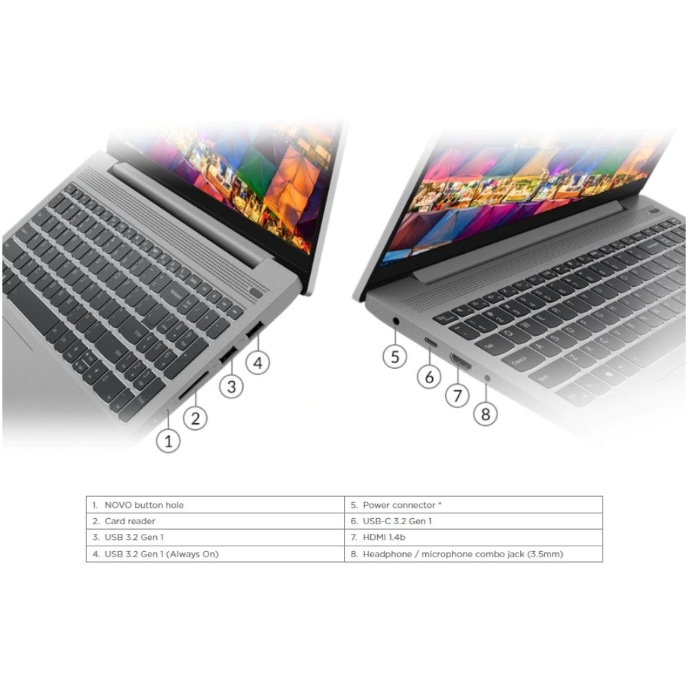 Lenovo IdeaPad 5 15ALC05 82LN00RNMJ / 82LN00RPMJ Laptop | AMD R7 5700U | 8GB RAM 512GB SSD | 15.6" FHD | W11 | MS OFFICE