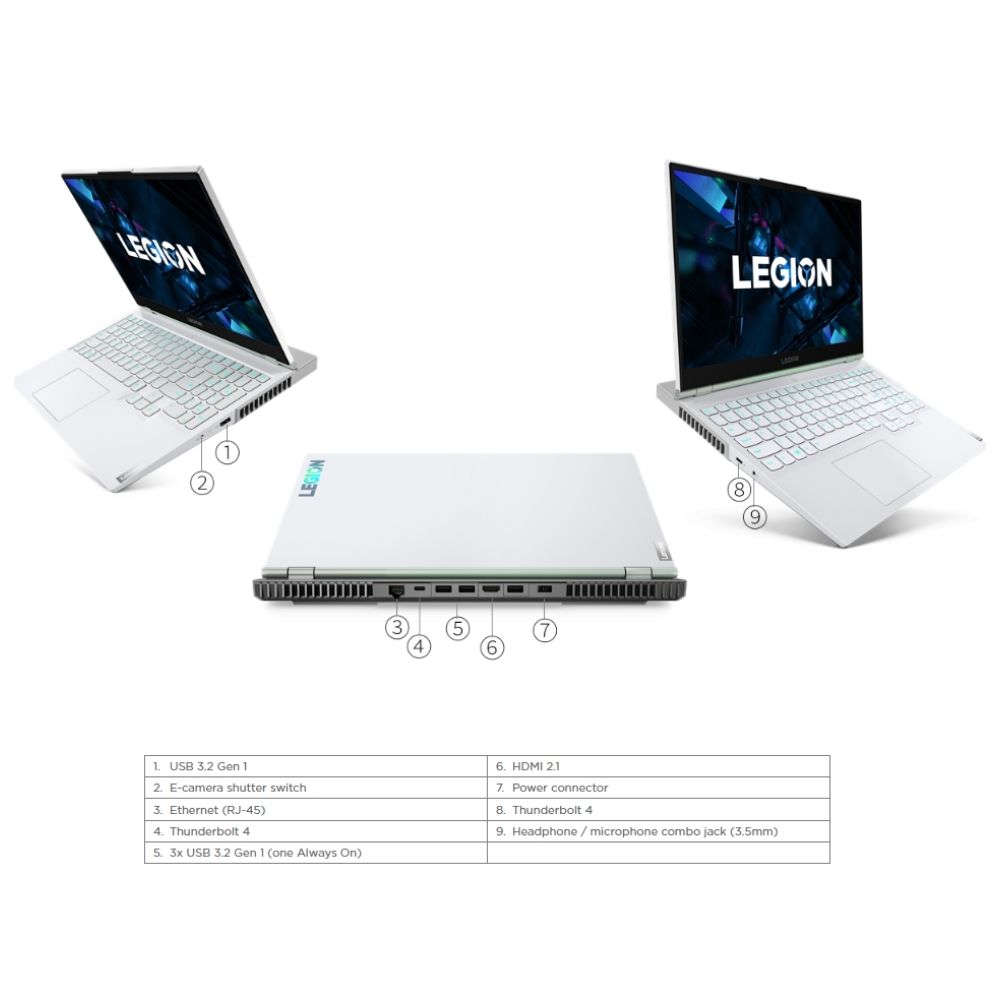Lenovo Legion 5 15ITH6 82JK00LJMJ Gaming Laptop | i5-11400H | 8GB RAM 512GB SSD | 15.6