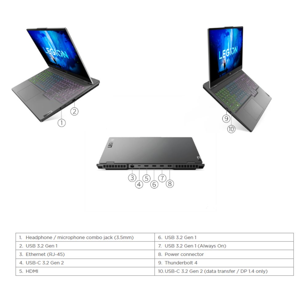 Lenovo Legion 5 15IAH7H 82RB00AHMJ Gaming Laptop | i7-12700H | 16GB RAM 512GB SSD | 15.6