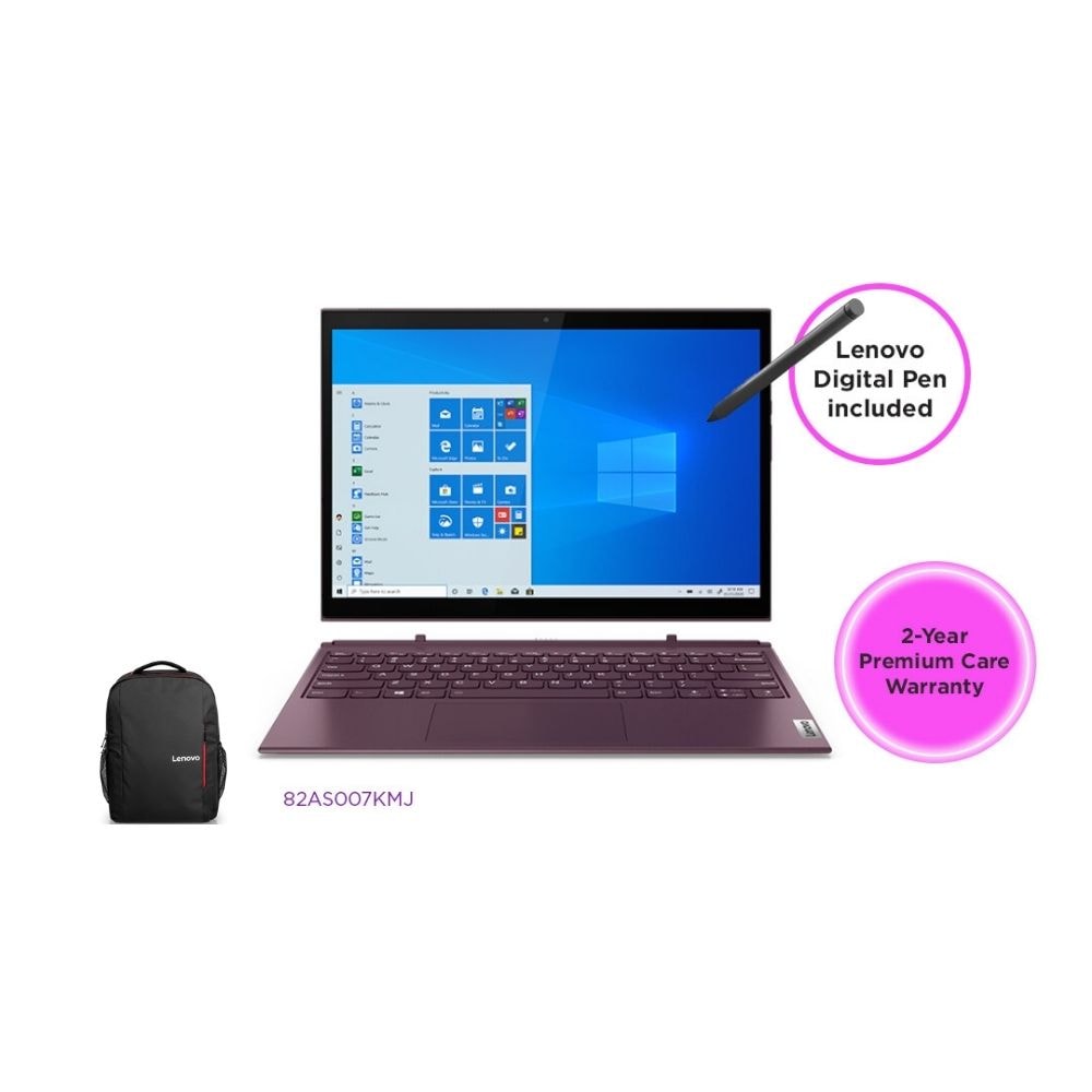 Lenovo Yoga Duet 7i 13IML05 82AS007KMJ 2 IN 1 Laptop | i5-10210U | 8GB 256GB SSD | 13" QHD Touch | W10 | Keyboard + Pen