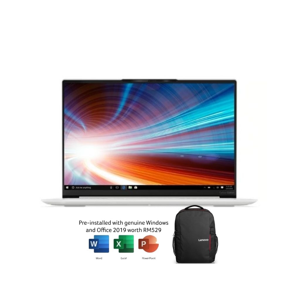 Lenovo Yoga Slim 7i Carbon 13ITL5 82EV0029MJ Laptop | i7-1165G7| 16GB 1TB SSD| 13.3"| W10 |FREE Microsoft Office and Bag